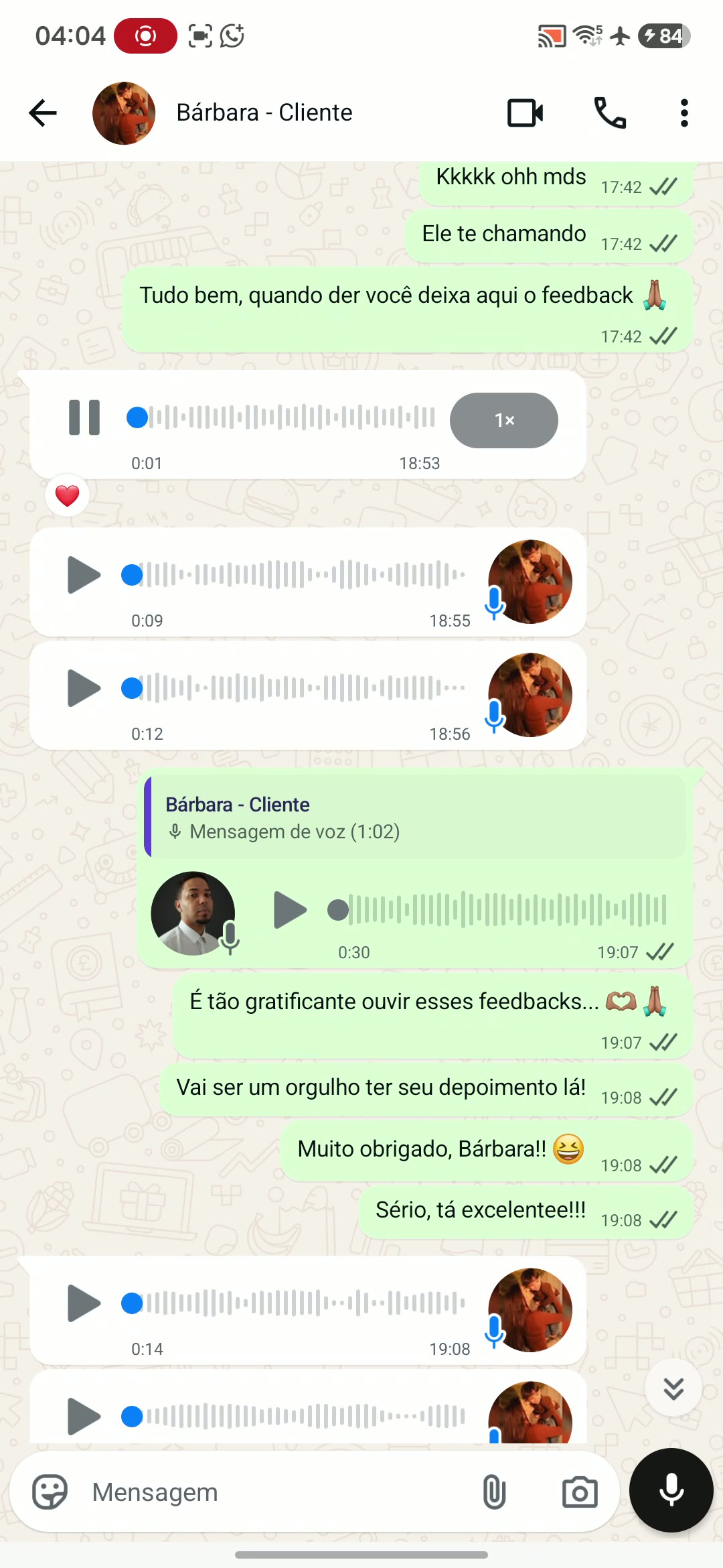 Depoimento em vídeo — Bárbara Correa